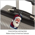 thumbnail image 3 of Square 2Pack PU Leather Santa Claus Cruise Luggage Tag with Privacy Cover and Name ID Tag for Travel Handbags Backpacks Luggage Tags, 3 of 6