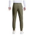 thumbnail image 3 of XDZJLR Mens Pants Solid Color Business Fashion with Pocket Long Straight Casual Pants for Men Green S, 3 of 7