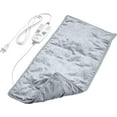 thumbnail image 1 of WeightedWarmth 3-in-1 Heating Pad - 3 InstaHeat™ Settings, 3 Massage Speeds & 4.1 lbs of Weighted Pressure for Menstrual Cramps, Shoulder, Neck & Back Pain - 12” x 24” (Steel Gray), 1 of 8