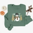 thumbnail image 4 of SYMOID Womens Green Christmas Sweatshirt, Soft Cotton Loose Crew Neck with Snowman Graphic, Festive Holiday Pullover (S-XXL),Size M, 4 of 6