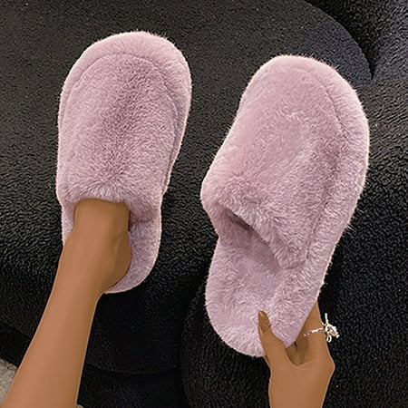 

Chnzic 2023 Cover Toe Home With Foreign Trade Slippers Female Winter Cute Plush Thickened Cotton Slippers Warm Slippers