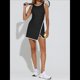 thumbnail image 5 of Vestido de Tenis Deportivo para Mujer, con Sujetador Incorporado y Bolsillos para Pantalones Cortos, Sin Mangas, Cuello Redondo, Minivestido Deportivo de Golf. Negro XL, 5 of 9