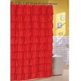 thumbnail image 4 of Spring Design Flamenco Ruffle Shower Curtain (RED), 4 of 6