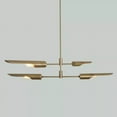thumbnail image 2 of Four-Arm Shade Brass Sputnik Balance Pendant Chandelier Light Fixture Mid Centur, 2 of 2
