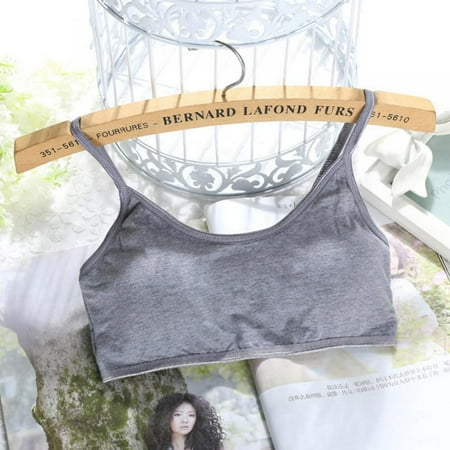 

Yinrunx Teen Girls Student First Training Bra Beginner Bralette Non Pads Camisole