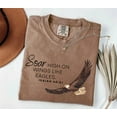 thumbnail image 2 of Christian Graphic Tee – Comfort Colors Eagle Wings Shirt with Bible Verse, Unisex Religious T-Shirt, 2 of 8