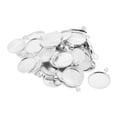 thumbnail image 3 of jifeng Pendant Blank Cabochon Base Setting Trays DIY Jewelry Making White, 3 of 9