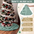 thumbnail image 4 of Sanmadrola Christmas Tree Skirt Sage Green Plush Skirts Christmas Decorations Indoor Xmas Ornaments Holiday Decor for Party, 30in, 4 of 8