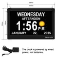 thumbnail image 2 of Despertador TROCOTN Dementia con calendario para personas mayores de 10 pulgadas, 2 of 8