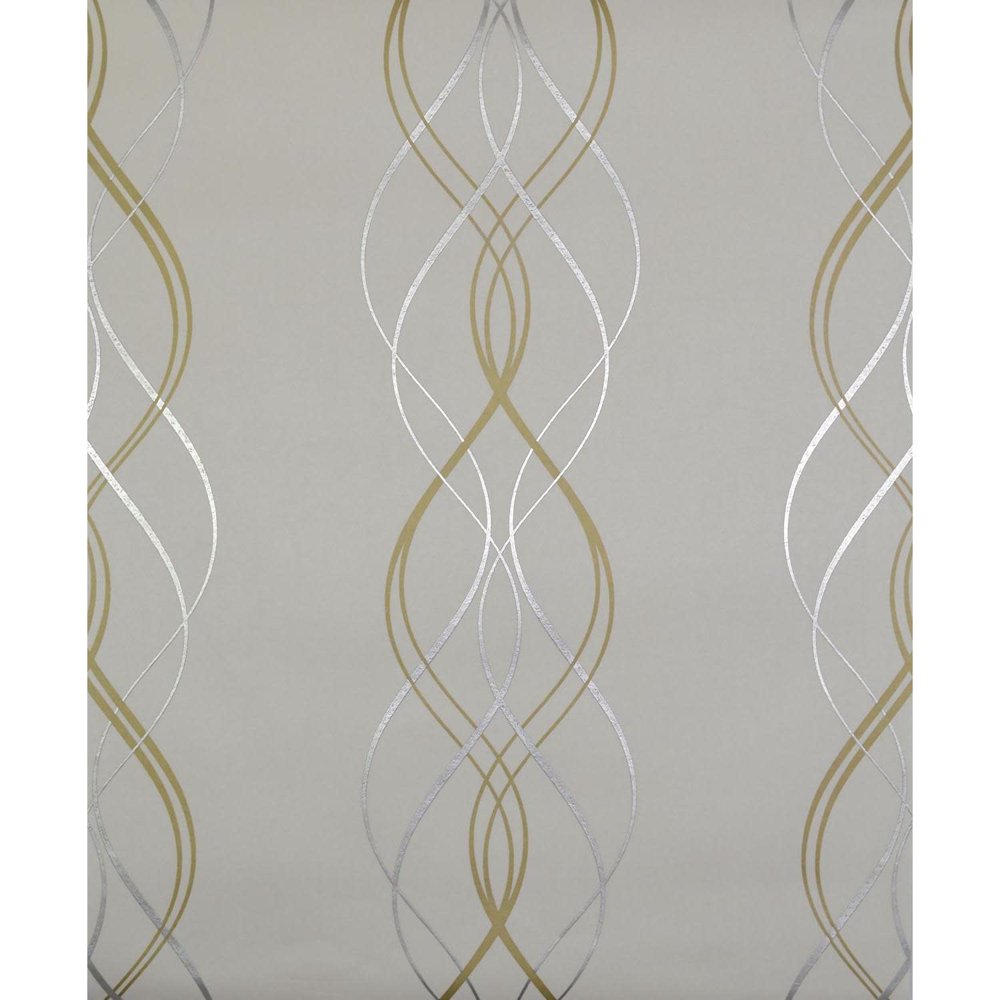 York Wallcoverings Nw3541 Aurora 56 9/10 Sq. Ft. Metallic NonPasted