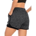 thumbnail image 7 of YouLoveIt Womens Yoga Shorts Women Yoga Bike Shorts High Waist Double Layer Women's Workout Active Shorts Women Yoga Running Sport Shorts Quick Dry, 7 of 7
