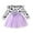 Purple, variant on Odeerbi Toddler Girls Cute Cow Print Tulle Dress Ruffle Long Sleeve Round Neck Patchwork Mesh Dress Toddler Girls Clothes