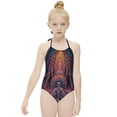 thumbnail image 3 of Tool Band Children's One-piece Swimwear Halterneck Swimsuit Summer Beach Girl's Bathing Suits Breathable Beachwear, 3 of 7