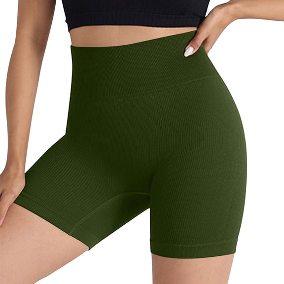 Levmjia Women's Pants Yoga Shorts Capris Knee Length Fitness Leggings Comfortable Breathable High Waisted Workout Exercise For Casual Comfortable