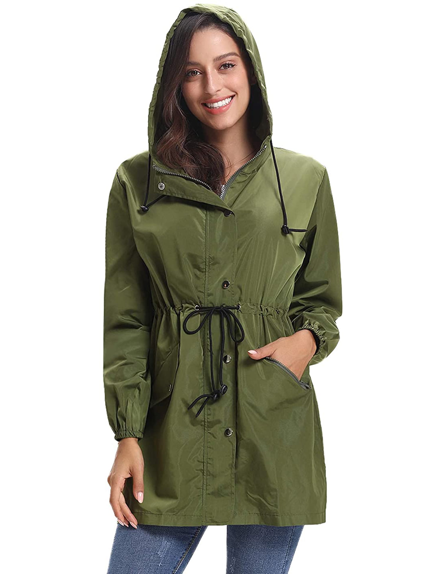 Women's Clothing iClosam Womens Raincoats Waterproof Jacket Lightweight ...