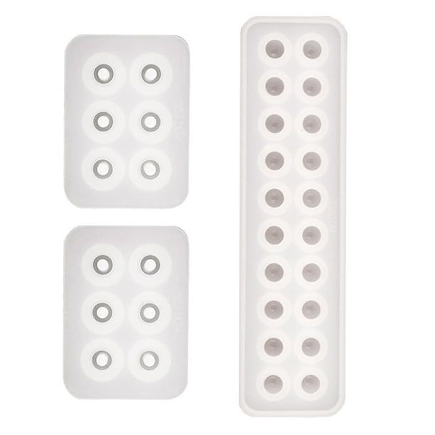 Kit de moldes de cuentas de silicona para colgantes de resina, collares, joyas y manualidades. 3 PIEZAS