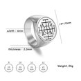 thumbnail image 4 of RSAMD Solomon Kabbalah Amulet Wheel of Fortune Protect Seal Men Ring Stainless Steel-10-steel color, 4 of 9