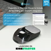 CheerTok Cheerdots 2 Wireless Touchpad All-in-one Pocket AirMouse AI Recording ChatGPT Enabled Mouse Presenter Smart Phone Remo