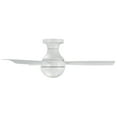 thumbnail image 4 of Orb Indoor and Outdoor 3-Blade Smart Flush Mount Ceiling Fan 44in Matte White with Remote Control, 4 of 5