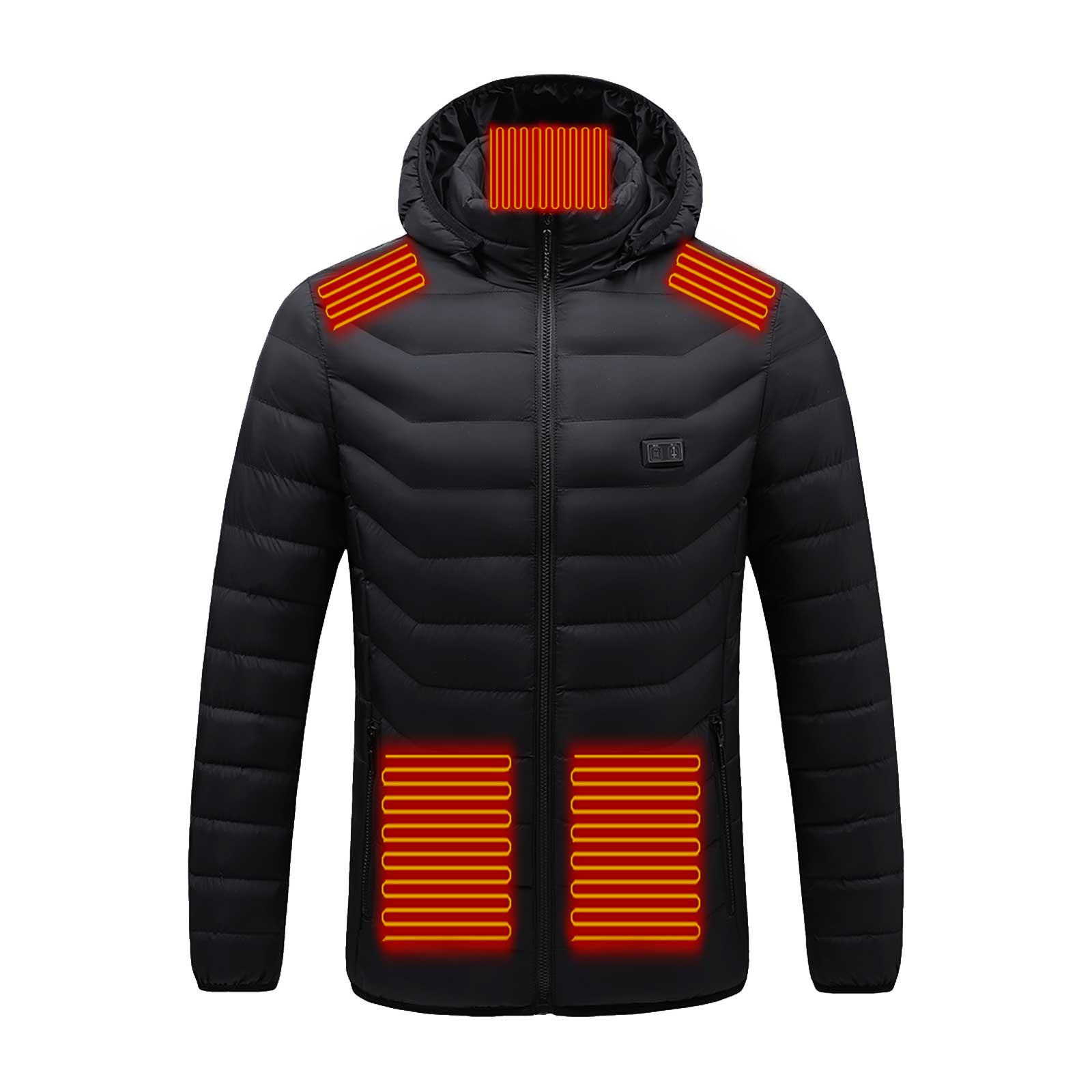 Clearance Men s Heated Jacket Lightweight Down Rechargeable Warming Coat Electric Heated Apparel Jacket Suitable for Winter Outdoor Hunting Skiing Walmart