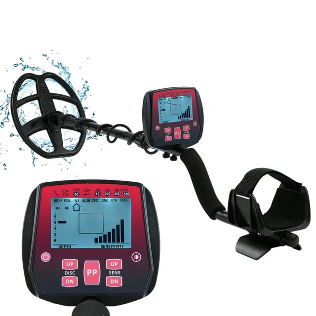 GC-1073 High Sensitivity Underground Metal Detector Waterproof Gold Detectors Lightweight with LCD Display 3 Modes Detected 8 Categories of Metal Treasure Exploration