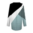 thumbnail image 5 of Long Sleeve Shirts for Women 2026 Spring Fall Casual Geometric Printed V Neck Oversized Shirt Tunic Blouse, 5 of 6