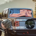 thumbnail image 3 of FUIALDOLG American Flag Rear Window Decals 66.9 x 22.4 Inch, Perforated Vinyl Decals Fit Most Pickup Trucks, Universal Decal for Personalized Car Art, 3 of 8