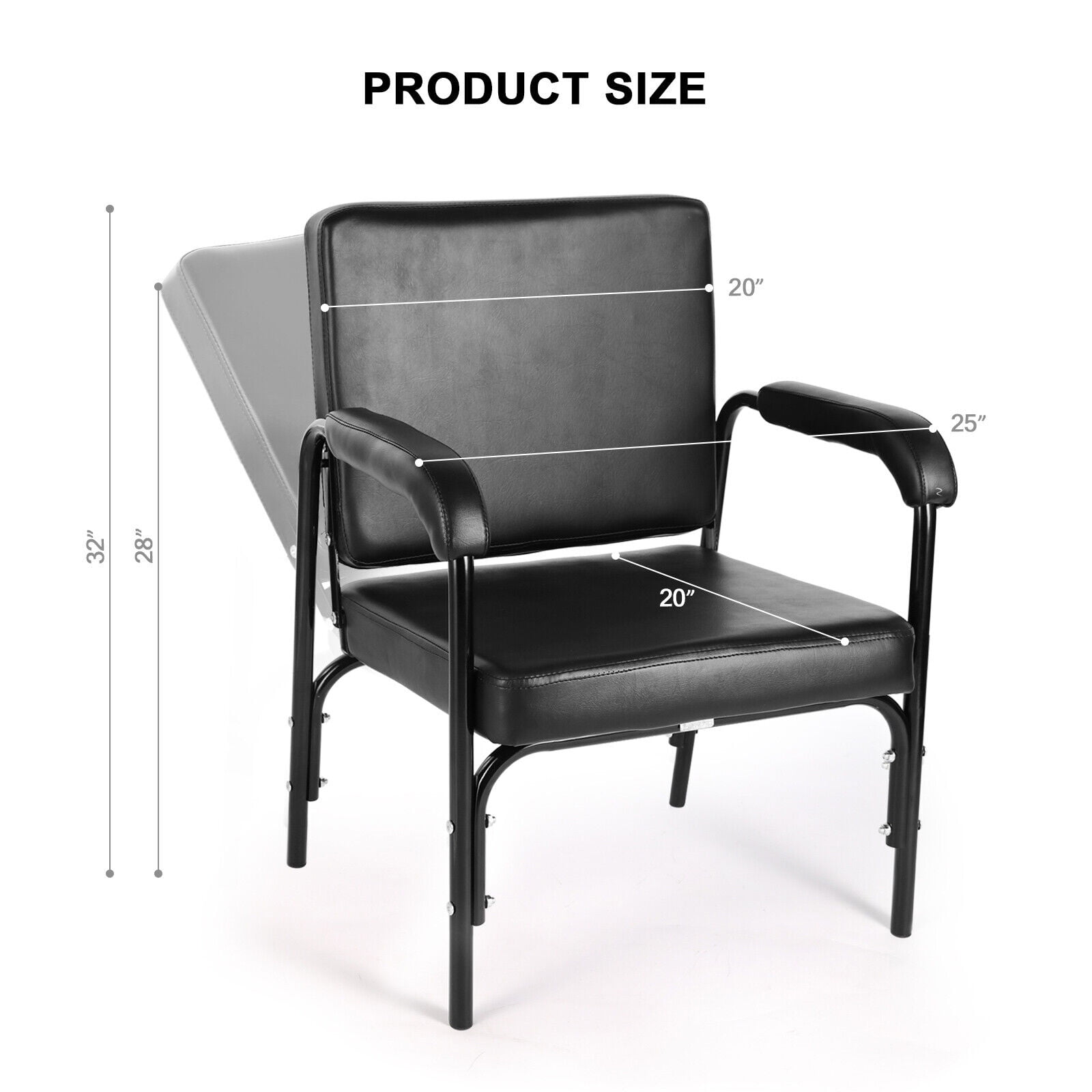 Artist hand Auto Reclining Barber Shampoo Chair Salon Spa Beauty Hair Styling