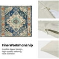 thumbnail image 5 of Blue Boho Pillow Covers 20x20 Set of 2, Persian Carpet Monaco Rug Design Decorative Boho Throw Pillows Linen Farmhouse Bohemian Cushion Pillow Covers for Sofa Couch Outdoor Decor, 5 of 6