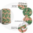 thumbnail image 5 of 72x78 Inch Shower Curtain Palm Tree Tropical Bathroom Decor Waterproof Fabric Bathtub Bath Curtains Decorative Pink Summer Botanical Leaves Extra Long Shower Curtain Set with Hooks, 5 of 6
