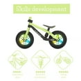 thumbnail image 5 of Chillafish Pistachio BMXie Glow Lightweight Balance Bike with Light-up Wheels When Riding, for Kids 2 to 5 Years, 12-inch Airless Rubber Skin Tires, Adjustable Seat Without Tools, 5 of 8