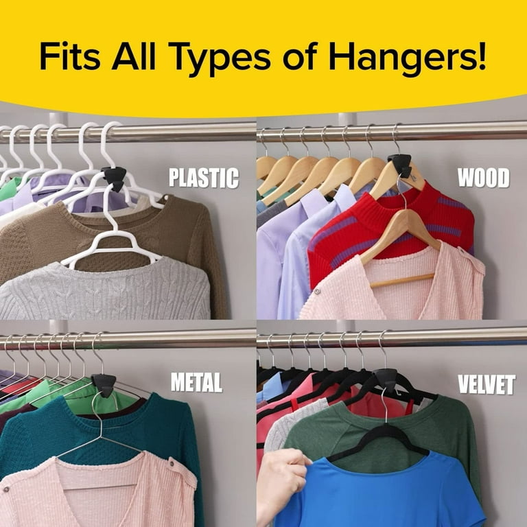 100Pcs Clothes Hanger Connector Hooks, Cascading Hangers Space Saving  Plastic Hanger Hooks Space Saver Hanger Extender Clips for Velvet Wooden  Plastic