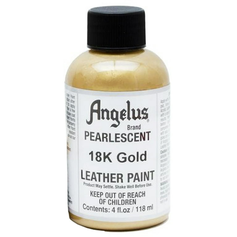 Angelus Acrylic Leather Paint for Customizing Jackets, Boots, Shoes, Bags,  Crafts, & More- 4oz Pearlescent Pacific Blue Sparkle