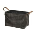 thumbnail image 1 of Rect. Panier De Rangement Textilene Avec Poignées (Chocolat), 1 of 2