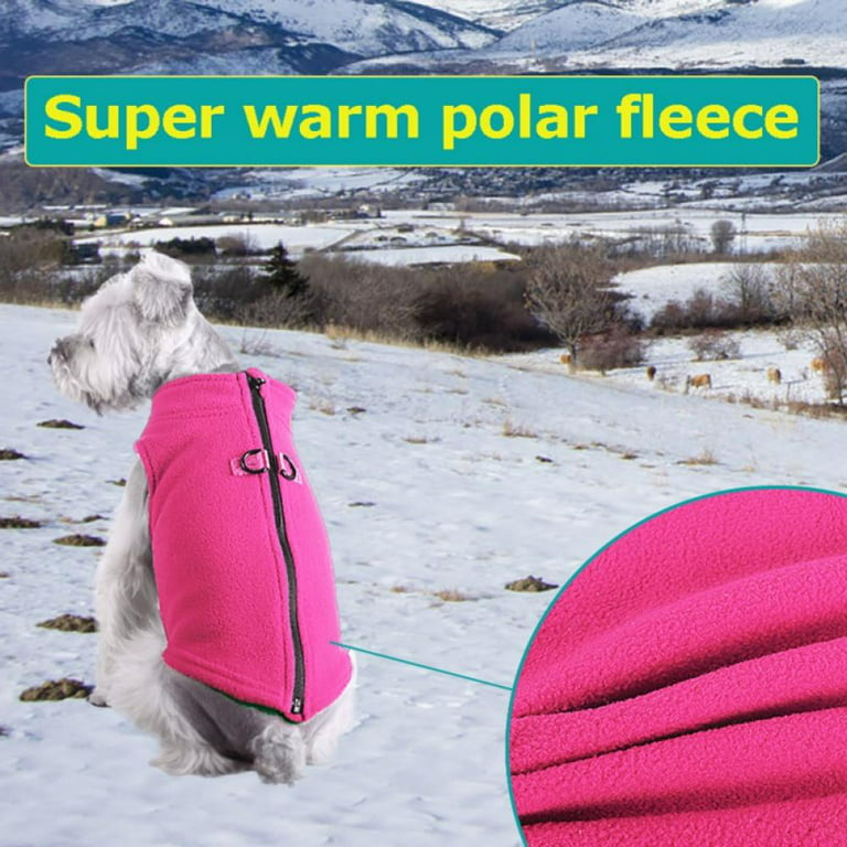 Warm Pullover Wool Walk-In Dog Jacket With Double D-Ring Leash-Winter Small Dog  Sweater-Small Dog Boy And Medium Dog Dog Clothes For Indoor And Outdoor Use  