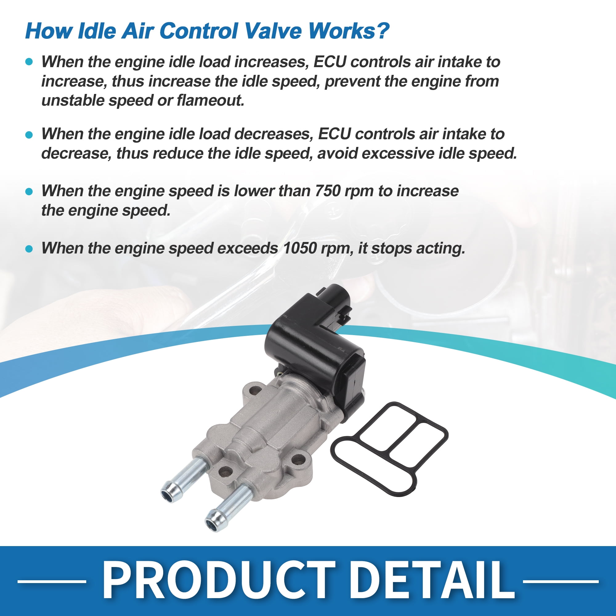 Unique Bargains Car Idle Air Control Valve for Toyota Corolla 2003-2006, for Toyota Matrix 2003-2006 Replace No.2227022061 IACV Idle Motor Idle Air Control Valve