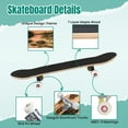 thumbnail image 4 of 31'' Complete Skateboard 7 Layer Canadian Maple Double Kick Deck Skateboards Palm tree Skate Board for Beginner Adult Gifts, 4 of 5