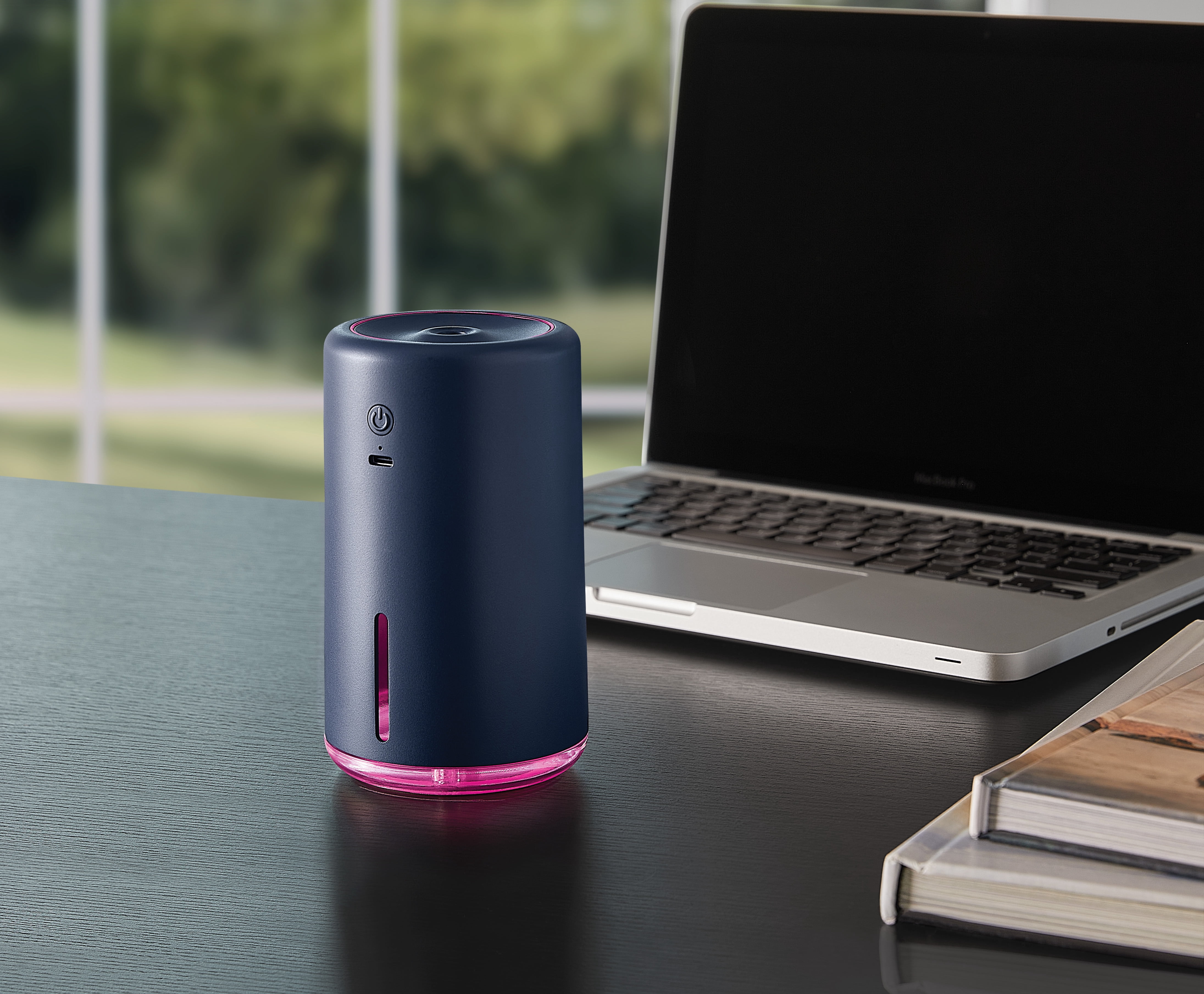 (4 pack) Mainstays Portable Rechargeable Evaporative Humidifier, Cordless, Desktop, Travel, Blue