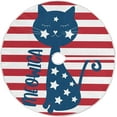 thumbnail image 1 of FMSHPON American Flag Tree Skirt Independence Day Xmas Christmas Tree Skirt Stand Mat for Holiday Party Decoration Indoor Outdoor 36 inches, 1 of 6