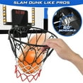 thumbnail image 3 of Growsly Indoor Basketball Hoop with Dual Electronic Scoreboard and LED Light Powered by Battery for 4-12 Years Old Kids, Blue, 3 of 7