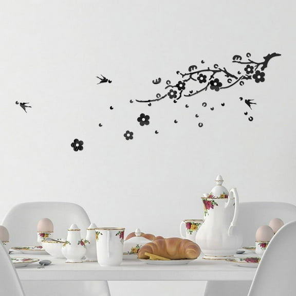 TERGAYEE Wall Stickers 3D Sun flower Home Decor Cool Mirrors Wall Stickers Wall Decor
