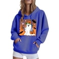 thumbnail image 2 of Heisall Womens Hooded Sweatshirts Long Sleeve Printed Loose Fit Casual Fashion Sweatshirt, 2 of 6