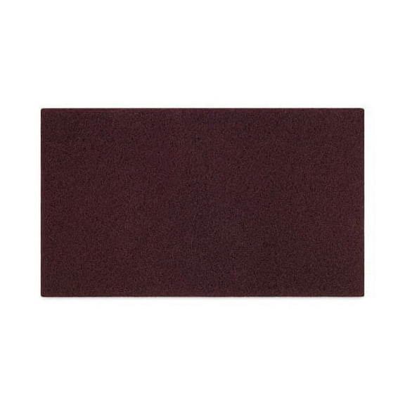 28 in. x 14 in. Deep Scrub Pads - Maroon (10/Carton)