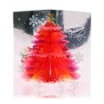 thumbnail image 1 of Yuarrent Tarjeta de felicitación de papel 3D de Navidad Postal de cumpleaños con sobre Invitaciones Festival de vacaciones Año nuevo Baby Shower Rojo Type3 NO3 Yuarrent HA009313-03B, 1 of 6