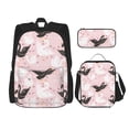 thumbnail image 1 of Fotbe Swan And Flowers2 Set Escolar 3 en 1 para Niños - Mochila Duradera con Lonchera Aislante y Estuche para Lápices - Mochila Escolar para Niños y Niñas, 1 of 7