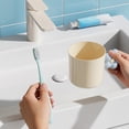 thumbnail image 1 of Vaso de cepillo de dientes de plástico con diseño colorido, vaso de lavado redondo de 13.2 cm para baño, contiene artículos de aseo, compacto y ligero., 1 of 6