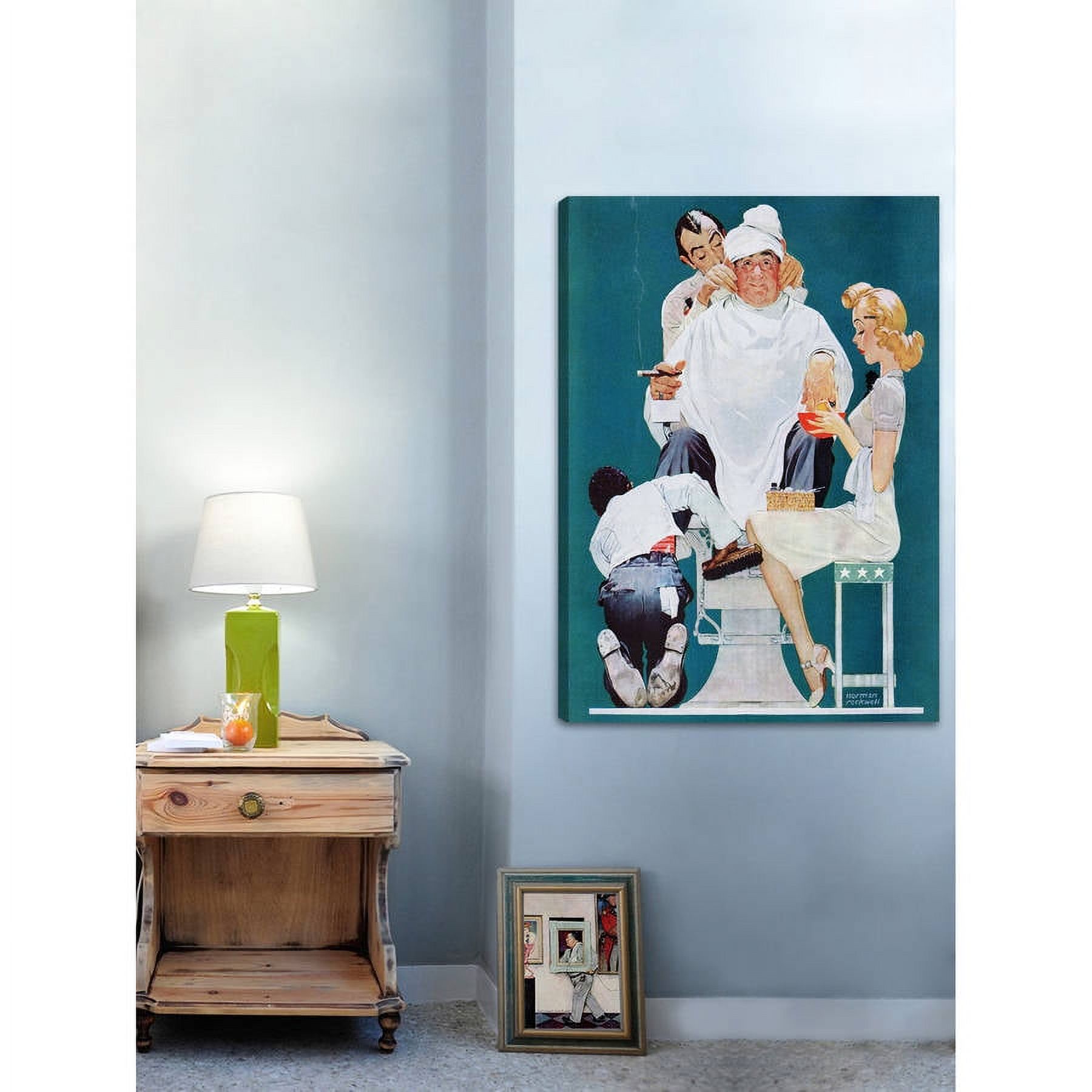 Marmont Hill "Full Treatment" by Norman Rockwell Painting Print on Canvas