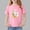 Pink, variant on Spazoro Girls T-Shirts Tee, 100%Cotton Crew Neck Cute Print Short Sleeve Casual Tops for Kids Purple Size 4