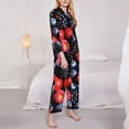 thumbnail image 3 of Sigee Variety Of Fruits And Berries for Women’s Pajama Sets Long-Sleeved Pjs Sets for Women 2 piece Sleepwear-Medium, 3 of 7