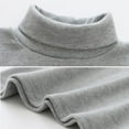 thumbnail image 4 of Cotton Turtleneck For Toddler Girls Boys 9M-4T,thicken Warm Long Sleeve Tops,solid Color Pullover,unisex T-shrts For Spring Auntumn,Purple, 4 of 5